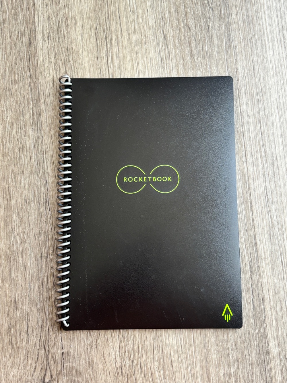 Rocketbook Core Reusable Smart Notebook Black Spiral Bound